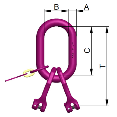 ICE-Master link 4-legs with connector IRG